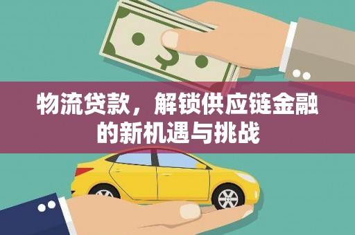 泰兴物流贷款，解锁供应链金融的新机遇与挑战