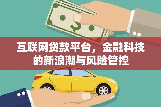 泰兴互联网贷款平台，金融科技的新浪潮与风险管控